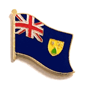 Turks & Caicos Flag Lapel Pin - Single