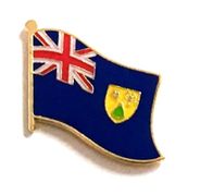 Turks & Caicos Flag Lapel Pin - Single
