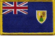 Turks & Caicos Flag Patch - Rectangle