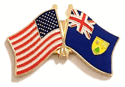 Turks & Caicos Lapel Pin - Double