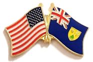 Turks & Caicos Lapel Pin - Double