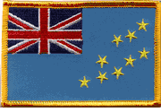 Tuvalu Flag Patch - Rectangle