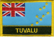 Tuvalu Flag Patch with Name