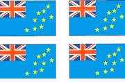 Tuvalu Flag Stickers