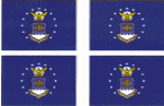 U.S. Air Force Flag Stickers - 50 per sheet