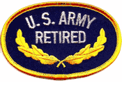 United States Army Retired Oval Patch