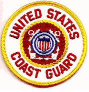U.S. Coast Guard Flag Patch - Round