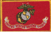 U.S. Marines Flag Patch -  Rectangle