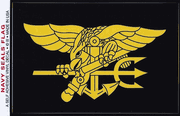 U.S. Navy Seals Flag Decal - Large