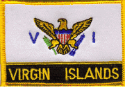 U.S. Virgin Island Flag Patch with Name
