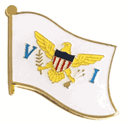 U.S. Virgin Islands Lapel Pin - Single