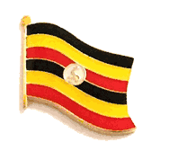Uganda Flag Lapel Pin - Single