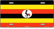 Uganda Flag License Plate