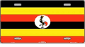 Uganda Flag License Plate