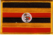 Uganda Flag Patch - Rectangle