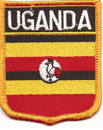 Uganda Flag Shield Patch
