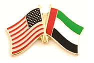 United Arab Emirates Flag Lapel Pin - Double