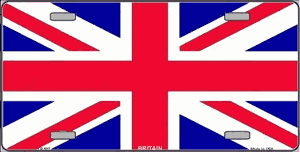 United Kingdom Flag License Plate