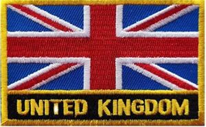 United Kingdom Flag Patch with Name