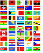 United Nation Members Flag Sticker Set