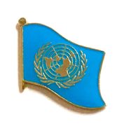 United Nations Flag Lapel Pin - Single