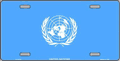 United Nations Flag License Plate