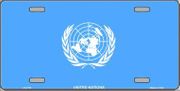 United Nations Flag License Plate