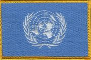United Nations Flag Patch - Rectangle