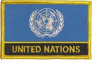 United Nations Flag Patch with Name