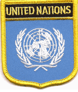 United Nations Flag Shield Patch