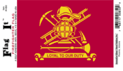 Fire Fighter Flag Vinyl Decal