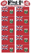 Manitoba Flag Stickers 50 Stickers per package
