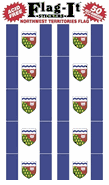 Northwest Territories Flag Stickers 50 Stickers per package