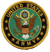 United States Army Flag Patch - Round