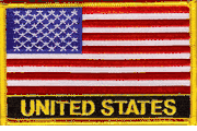 United States Flag Patch with Name