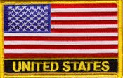 United States Flag Patch with Name