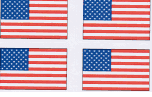 United States Flag Stickers - 50 per sheet