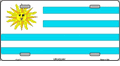 Uruguay Flag License Plate