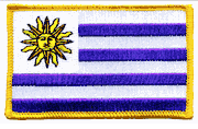 Uruguay Flag Patch - Rectangle