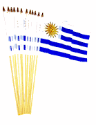 Uruguay Flags 12" x 18"