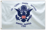 US Coast Guard Retired Flag