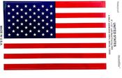 US Waterproof Vinyl Flag Decal<br>8"x12" 