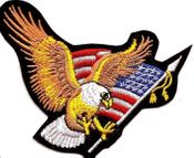 US Flag Patch with Eagle