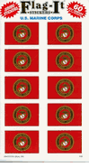 US Marine Corps Decal Stickers - 50 per package