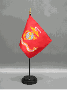US Marine Corps Flag Miniature  4"x 6"  