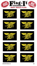US Navy Seals Flag Stickers - Navy Seals Sticker - 50 per pkg