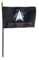 US Space Force 4x6" Deluxe Mini Stick Flag