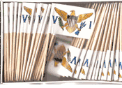 US Virgin Islands Flag Toothpicks