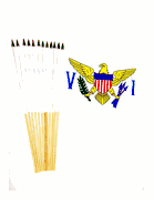 US Virgin Islands Flags 12" x 18"