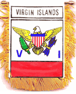 US Virgin Islands Mini Window Banner